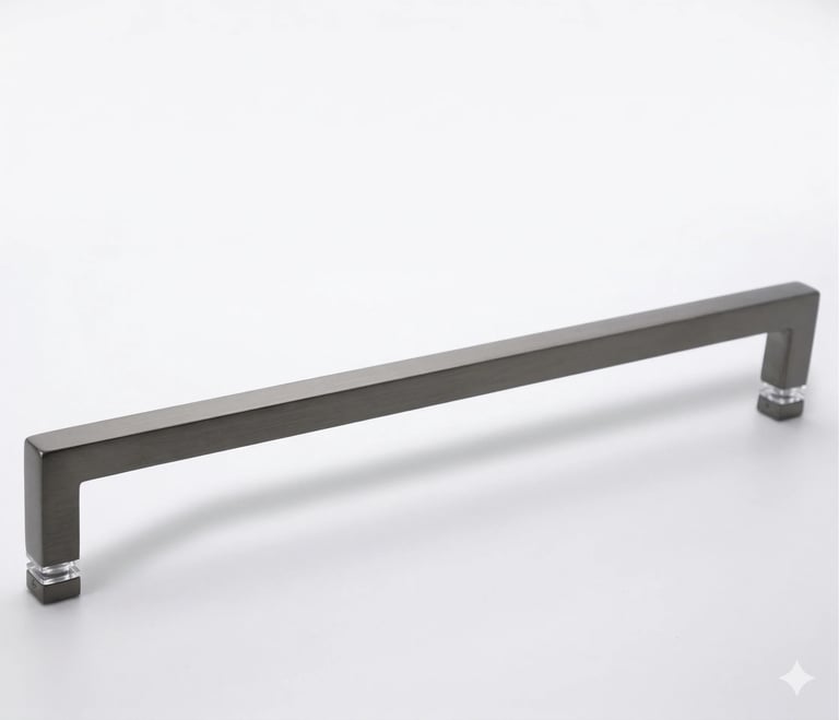 Square Series Single-Sided Towel Bar Gun Metal